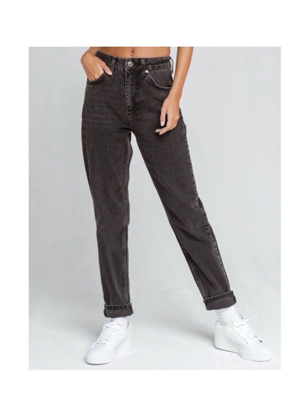 BDG Washed Black Boyfriend Jeans for Women
